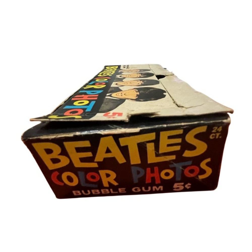 Beatles Color Photo Bubble Gum Display Box.